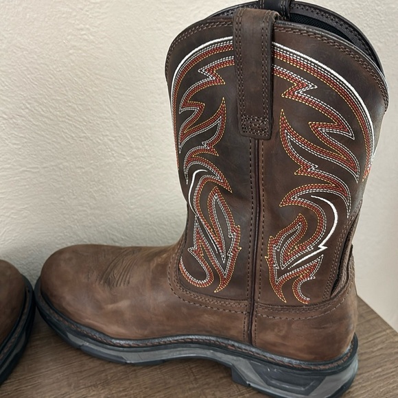 Mens Ariat Western Style WorkHog XT Work Boot 10EE Wide, Brown - Picture 14 of 14